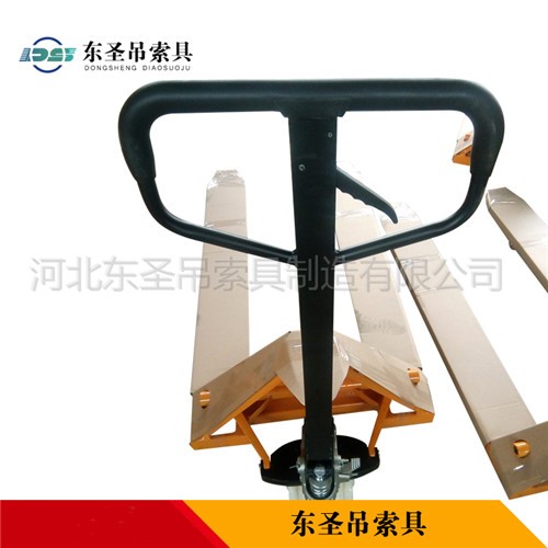 加長手動叉車--河北東圣吊索具制造有限公司--手動叉車|液壓堆高車|小型攪拌機|石材夾具