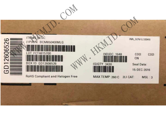 BROADCOM BCM65040 BCM65040IMLG 接口 - 驅(qū)動器，接收器，收發(fā)器
