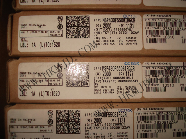 MSP430 MCU MSP430F5508IRGCR 超低功耗16位微控制器，適用于各種應(yīng)用