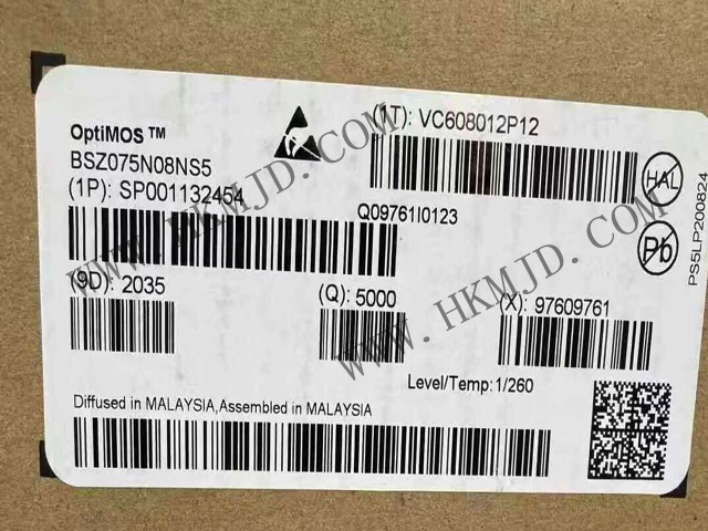 明佳達(dá)電子供應(yīng)【Infineon】BSZ075N08NS5 OptiMOS? 5 N通道功率 MOSFET 晶體管
