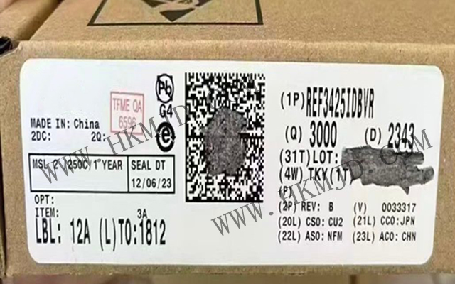 德州儀器 REF3425IDBVR：低溫漂 (6ppm/°C)、低功耗、高精度 CMOS 電壓基準(zhǔn)