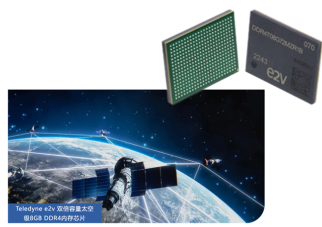Teledyne e2v 雙倍容量太空級(jí) 8GB DDR4 內(nèi)存芯片，面向高可靠性太空應(yīng)用