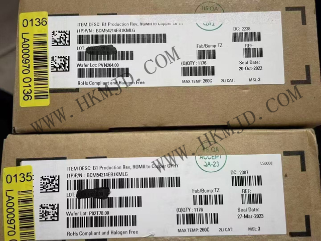 明佳達電子供應博通BCM54214EB1KMLG：高性能千兆以太網(wǎng)收發(fā)器