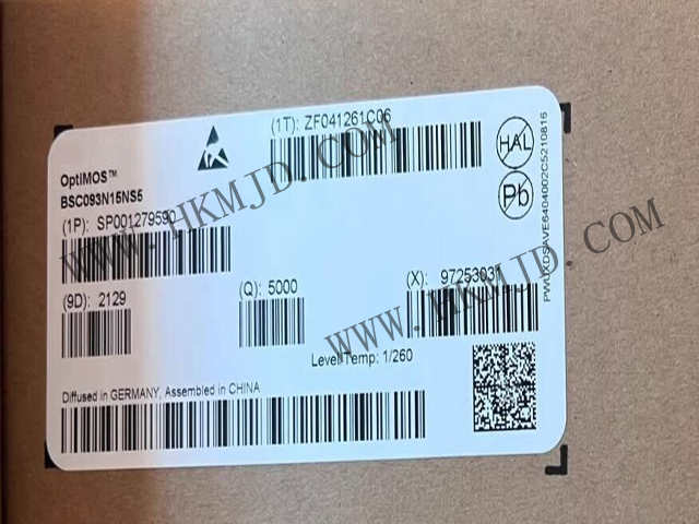 英飛凌BSC093N15NS5 OptiMOS?5 150V功率MOSFET，超低導通電阻9.3mΩ