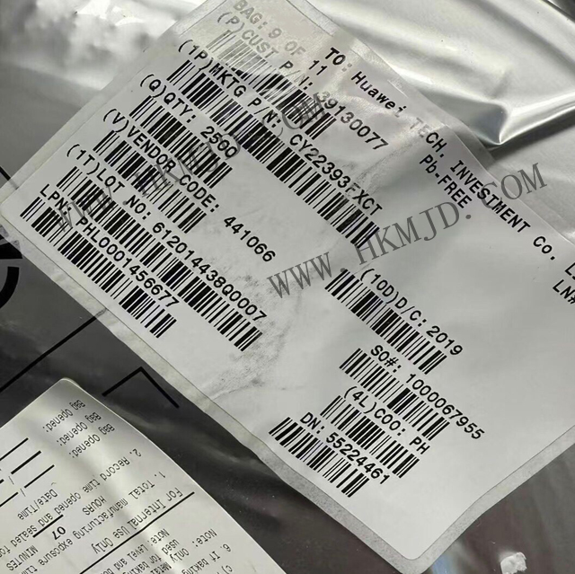 【原廠正品】供應 CY22393FXCT 三相PLL、串行可編程、閃存可編程時鐘發(fā)生器