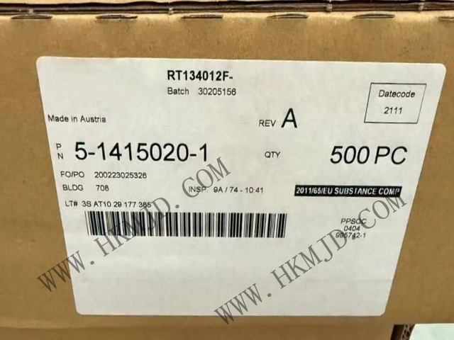 【工業(yè)級】5-1415020-1繼電器：銀鎳觸點，適用于電機控制/電源管理