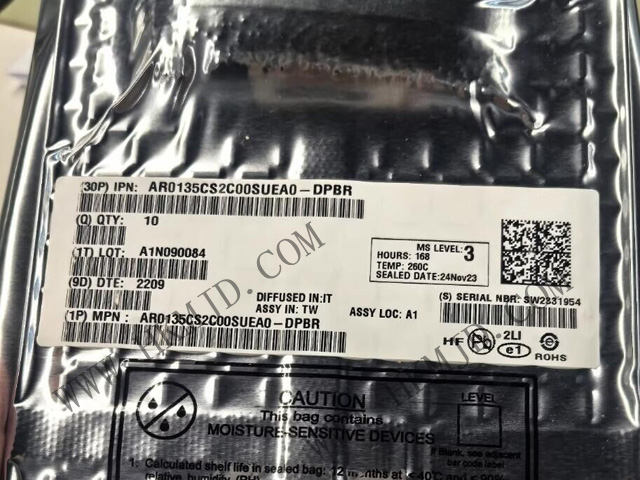 【1.2MP全局快門】AR0135CS2C00SUEA0-DRBR：高速、低噪聲CMOS圖像傳感器