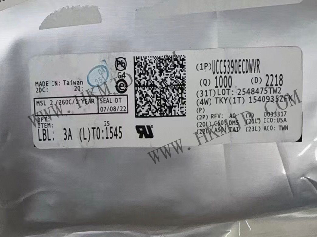供應(yīng)德州儀器 UCC5390ECDWVR 3kVrms/5kVrms、±10A 單通道隔離式柵極驅(qū)動器